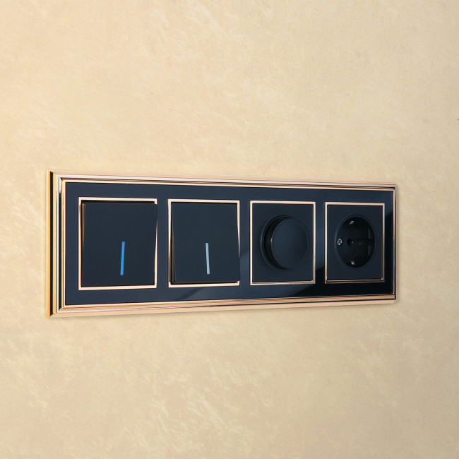 Выключатель одноклавишный с подсветкой Werkel черный матовый W1110108 4690389156656 Выключатель одноклавишный с подсветкой Werkel черный матовый W1110108 4690389156656