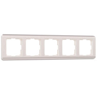 Рамка на 5 постов Werkel Stream перламутровый W0052113 4690389162534