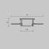 Рассеиватель для профиля 61×14 Maytoni Led Strip ALM-6114-B-DF-2M 642014 Рассеиватель для профиля 61×14 Maytoni Led Strip ALM-6114-B-DF-2M 642014