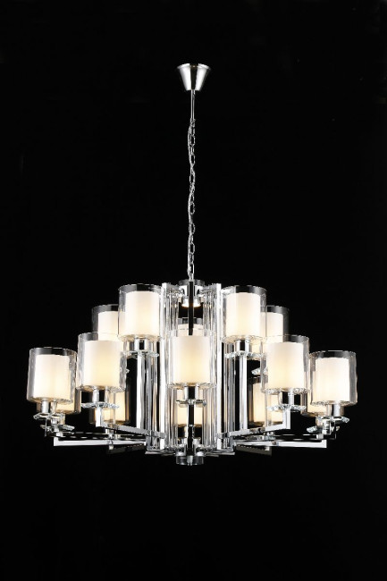 Подвесная люстра iLamp King RM6201-10+5 CR+CL Подвесная люстра iLamp King RM6201-10+5 CR+CL