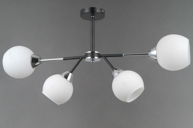 Люстра на штанге Illumico IL0715-4CSQ-24 BK CR LIBRA Люстра на штанге Illumico IL0715-4CSQ-24 BK CR LIBRA