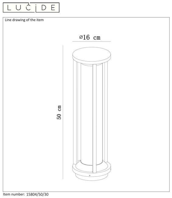 Уличный светильник Lucide CADIX 15804/50/30 Уличный светильник Lucide CADIX 15804/50/30