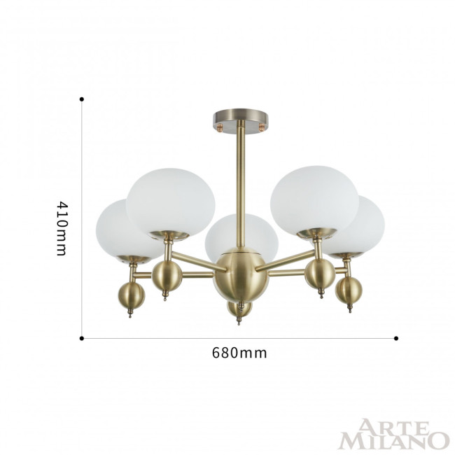 Люстра на штанге Arte Milano 270307/5 GD