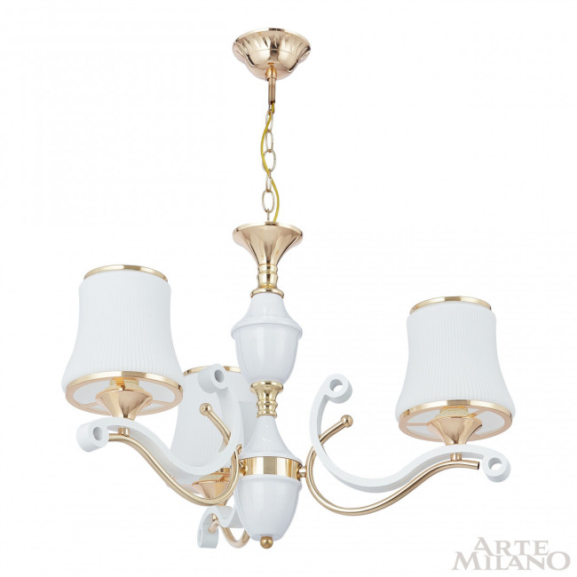 Подвесная люстра Arte Milano Florentia-3987 303987/3 Wh/Gd