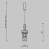 Подвесной светильник Maytoni Level MOD253PL-L18BS3K3