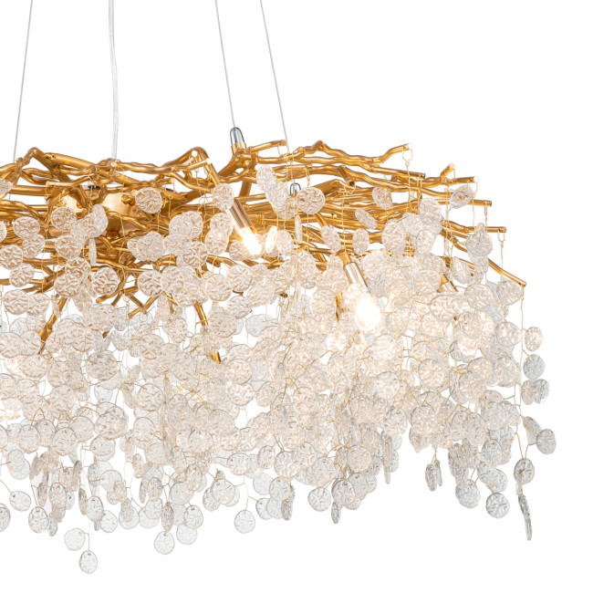 Люстра FTB006R-100 brass/clear Люстра FTB006R-100 brass/clear