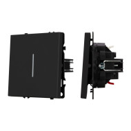 Механизм выключателя одноклавишный проходной Arlight LED SWT-NOBE-MKP1-SFPL-L-BK (230V, 10A) 054261