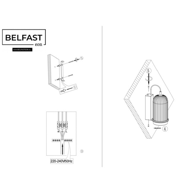 Настенный светильник Belfast Pineridge WFS-380-B1 BR Настенный светильник Belfast Pineridge WFS-380-B1 BR