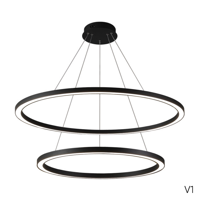 Подвесная люстра Crystal Lux FORTUNA SP123W LED BLACK Подвесная люстра Crystal Lux FORTUNA SP123W LED BLACK