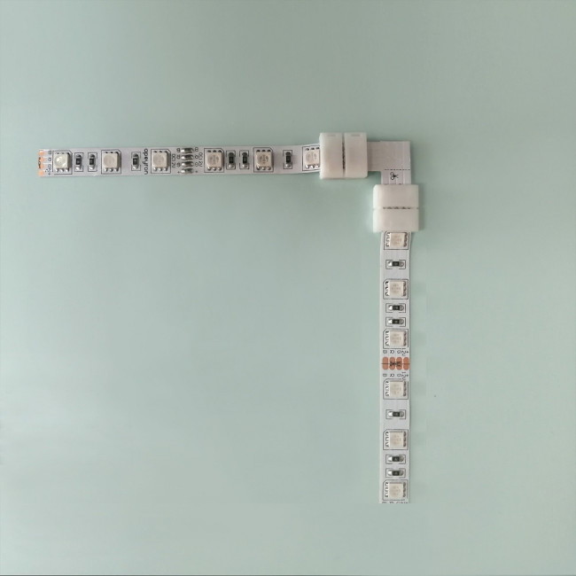 Комплект коннекторов Apeyron (Т-образный + 3 клипсы) для RGB светод ленты 12В IP20 подложка 10мм 09-09