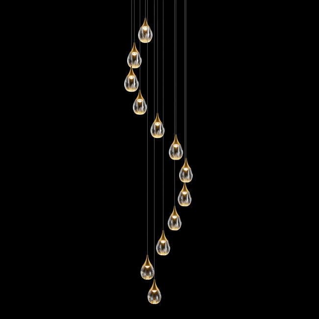 Подвесной светильник MD24001004-12A gold/clear Подвесной светильник MD24001004-12A gold/clear