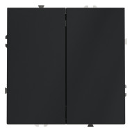 Выключатель двухклавишный Voltum S70 VLS020107 (графит)