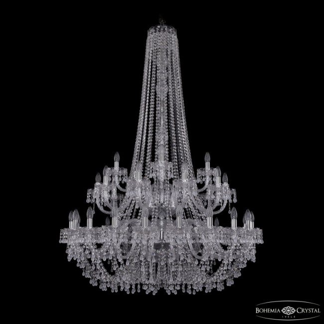 Подвесная люстра Bohemia Ivele Crystal 1410/20+10+5/400/h-160/2d Ni V0300