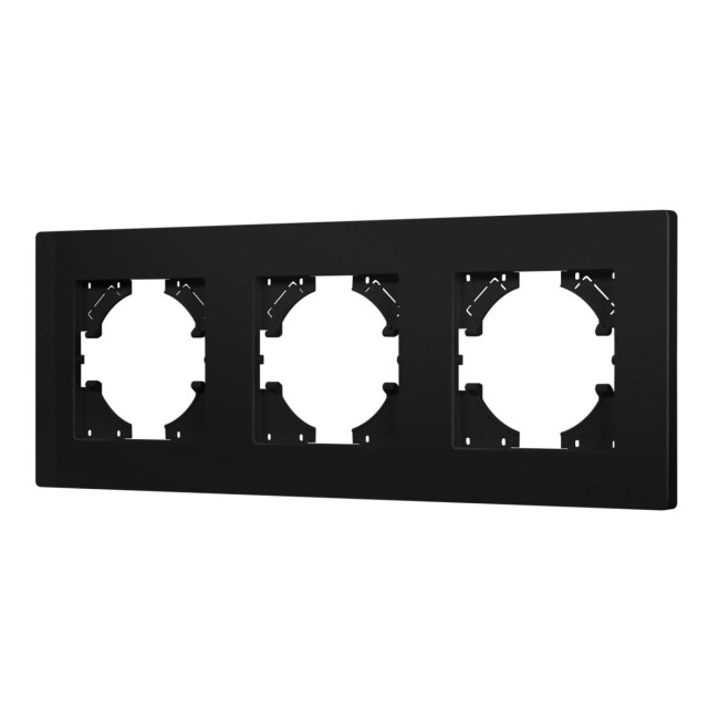 Рамка на 3 поста пластиковая Arlight FRM-PERIO-PL-3-BK 049755 Рамка на 3 поста пластиковая Arlight FRM-PERIO-PL-3-BK 049755