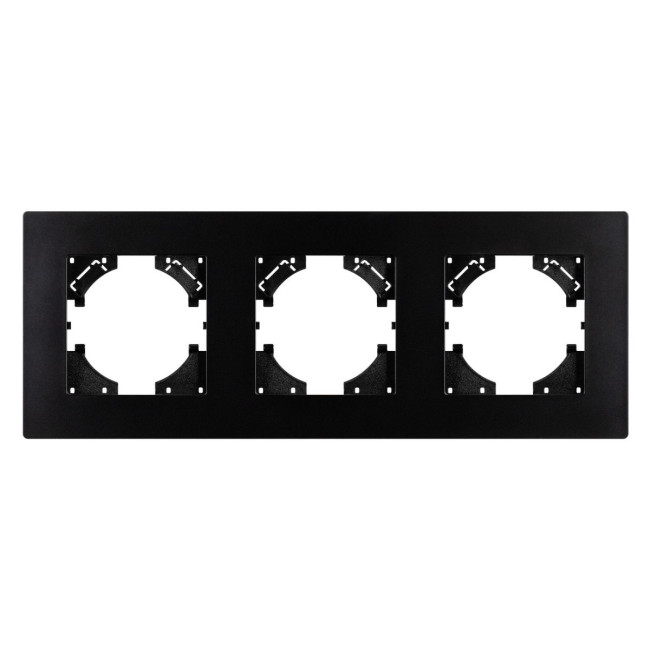 Рамка на 3 поста пластиковая Arlight FRM-PERIO-PL-3-BK 049755 Рамка на 3 поста пластиковая Arlight FRM-PERIO-PL-3-BK 049755
