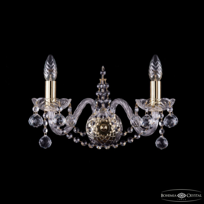 Бра Bohemia Ivele Crystal 1411B/2/160 G Balls Бра Bohemia Ivele Crystal 1411B/2/160 G Balls
