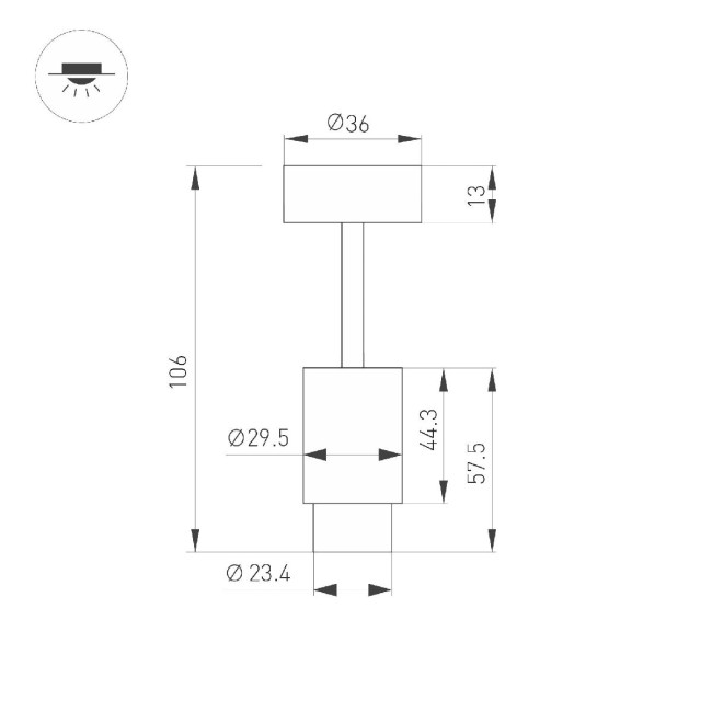 Спот Arlight ART-NEMO-SURFACE-ZOOM-R29.5-2W Warm3000 049771 Спот Arlight ART-NEMO-SURFACE-ZOOM-R29.5-2W Warm3000 049771