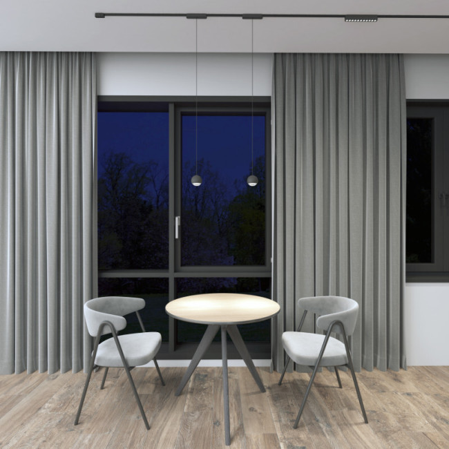 Трековый магнитный однофазный светильник Denkirs Air grill DK5338-BK