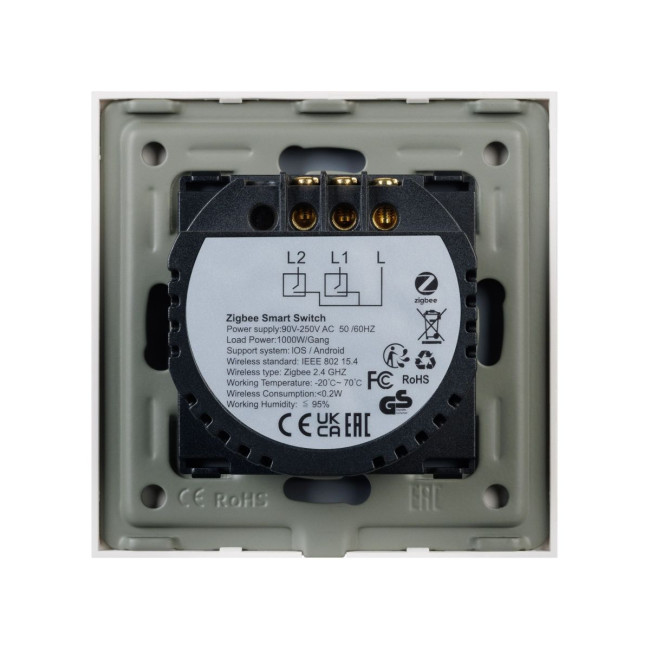 Выключатель сенсорный Arlight SWT-OMALI-S02-ZB-WH (250V, 10A, Zigbee) 050041 Выключатель сенсорный Arlight SWT-OMALI-S02-ZB-WH (250V, 10A, Zigbee) 050041