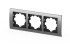 Рамка трехместная ELBI Zena Platin 500-073600-227 Рамка трехместная ELBI Zena Platin 500-073600-227