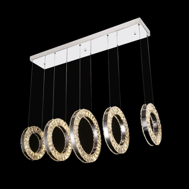 Подвесная люстра iLedex Crystal ice 4460-5 72W CR Подвесная люстра iLedex Crystal ice 4460-5 72W CR