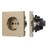 Механизм электрической розетки Arlight SCT-TENDO-MEU1-SFPL-GD (230V, 16A) 054639
