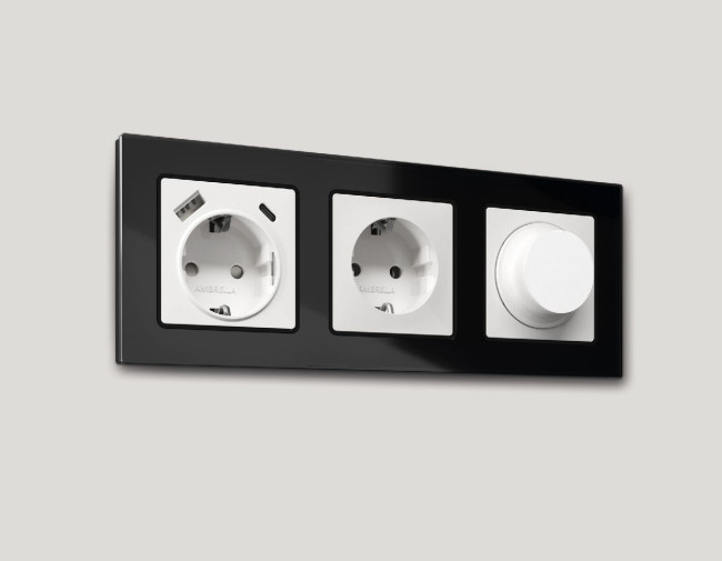 Лицевая панель для светорегулятора универсального Ambrella Volt Alfa AP1255 Лицевая панель для светорегулятора универсального Ambrella Volt Alfa AP1255