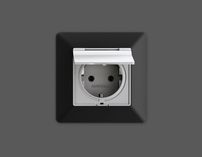 Комплект механизма розетки с/з со шторками и крышкой Ambrella Volt Alfa MA408010 Комплект механизма розетки с/з со шторками и крышкой Ambrella Volt Alfa MA408010