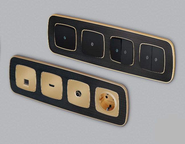 Рамка четырехместная Ambrella Volt Coint OF640544 Рамка четырехместная Ambrella Volt Coint OF640544