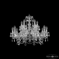 Подвесная люстра Bohemia Ivele Crystal 1411/10+5/240 Ni Leafs