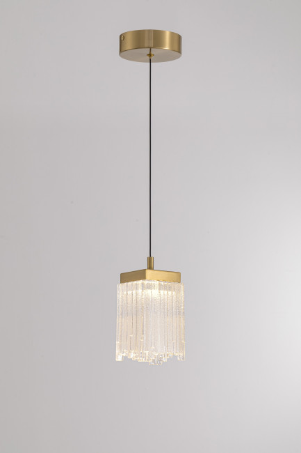 Подвесной светильник MD25020403-1A2 Satin gold, LED/6.4W, 3000K dimmable