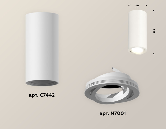 Накладной поворотный светильник Ambrella Light Techno XS7442001 (C7442, N7001) Накладной поворотный светильник Ambrella Light Techno XS7442001 (C7442, N7001)