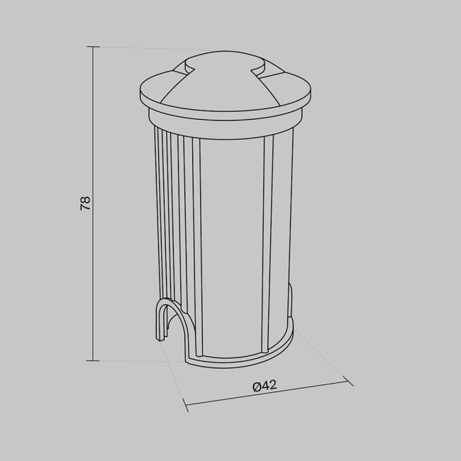 Ландшафтный светильник Maytoni Flash O044DL-L1S3K1