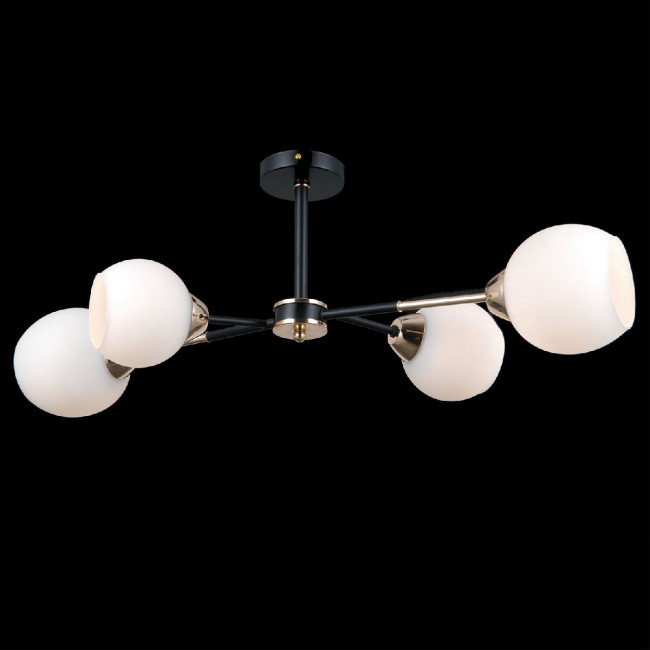 Люстра на штанге Illumico IL0715-4CSQ-24 BK GD LIBRA Люстра на штанге Illumico IL0715-4CSQ-24 BK GD LIBRA