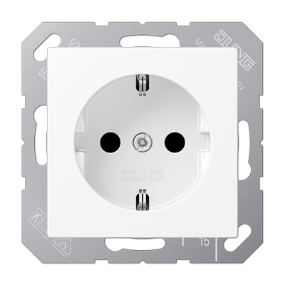 Розетка Schuko Jung EP1420WWM Розетка Schuko Jung EP1420WWM