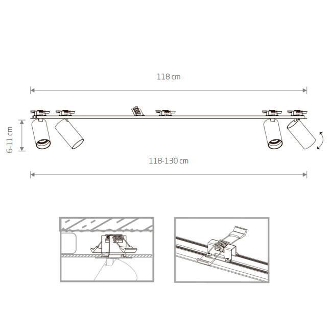 Встраиваемый спот Mantra Garda 7831