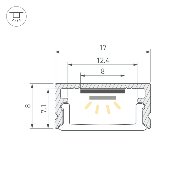Набор для светодиодной подсветки Arlight ARL-KIT-SLIM-FC 24V Day4000 (14 W/m, IP20, 2m) (Алюминий+пластик) 053437 Набор для светодиодной подсветки Arlight ARL-KIT-SLIM-FC 24V Day4000 (14 W/m, IP20, 2m) (Алюминий+пластик) 053437