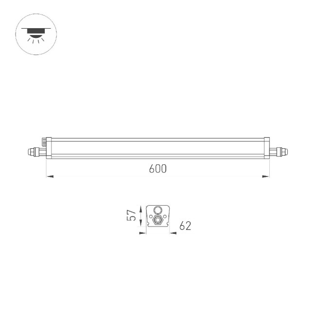 Линейный потолочный светильник Arlight ALT-TUBULAR-MOTION-600-14W Day4000 052668 Линейный потолочный светильник Arlight ALT-TUBULAR-MOTION-600-14W Day4000 052668