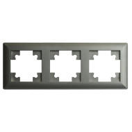 Рамка трехместная Stekker PFR00-7003-06 Катрин 39809 Рамка трехместная Stekker PFR00-7003-06 Катрин 39809