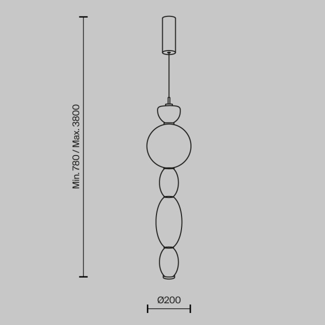 Подвесной светильник Maytoni Adore MOD297PL-L17BS3K Подвесной светильник Maytoni Adore MOD297PL-L17BS3K