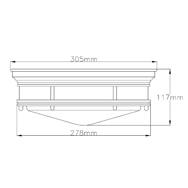Потолочный светильник Hinkley Hadrian QN-HADRIAN-FS-AN-OPAL