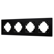 Рамка на 4 поста пластиковая Arlight FRM-PERIO-PL-4-BK 049759