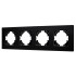 Рамка на 4 поста пластиковая Arlight FRM-PERIO-PL-4-BK 049759 Рамка на 4 поста пластиковая Arlight FRM-PERIO-PL-4-BK 049759