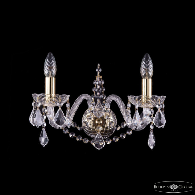 Бра Bohemia Ivele Crystal 1411B/2/160 G Leafs Бра Bohemia Ivele Crystal 1411B/2/160 G Leafs