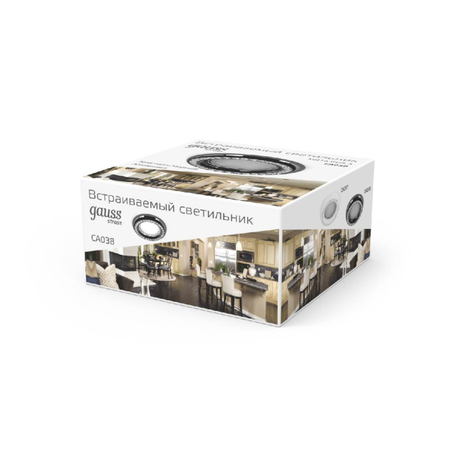 Встраиваемый светильник Gauss Strass CA038 Встраиваемый светильник Gauss Strass CA038