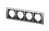 Рамка четырехместная ELBI Zena Platin 500-073600-228 Рамка четырехместная ELBI Zena Platin 500-073600-228