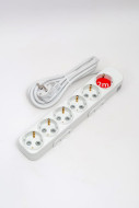 Удлинитель с/з 6вх с защитными шторками ELBI Myra 527-010202-621 Удлинитель с/з 6вх с защитными шторками ELBI Myra 527-010202-621