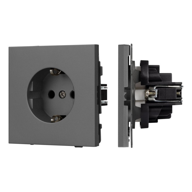 Механизм электрической розетки Arlight SCT-TENDO-MEU1-SFPL-GR (230V, 16A) 054640 Механизм электрической розетки Arlight SCT-TENDO-MEU1-SFPL-GR (230V, 16A) 054640