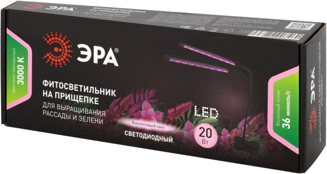 Светильник для растений Эра FITO-20W-АLED-RB Б0068275 Светильник для растений Эра FITO-20W-АLED-RB Б0068275