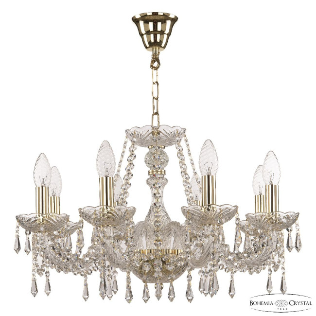 Подвесная люстра Bohemia Ivele Crystal 104/8/195 G Подвесная люстра Bohemia Ivele Crystal 104/8/195 G